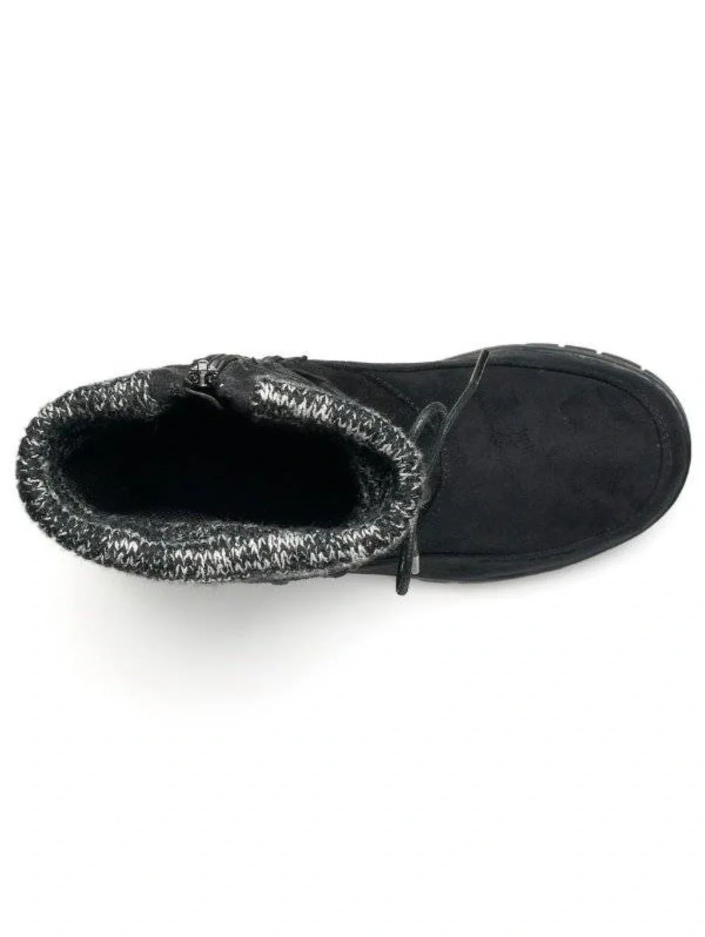 Itasca Winter Boots 6 Womens Black Water Resistant Suede Zip Up Round Toe Deidre